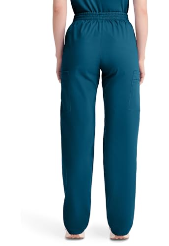 Image of Dickies EDS Signature Scrubs for Women, Elastic Waist Pull-On Cargo Pants for Women in Soft Brushed Poplin - 86106
