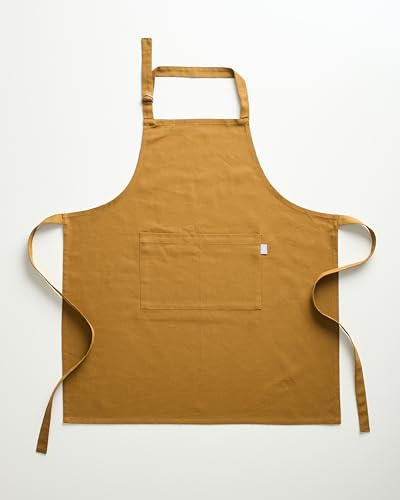 Image of Uni Plain Apron Title - 100% Cotton Kitchen Apron For Women & Men | Uni Plain, (28 inch X32 inch) | Durable Apron with Spacious Pocket - Perfect Kitchen Set for Home or Professional Use