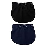 Estirarlo demasiado puede hacer que la cremallera de sus pantalones se caiga, pero la tela de la extensión de los pantalones puede cubrir el espacio. Podría ser más perfecto si sus blusas pudieran cubrirlo.