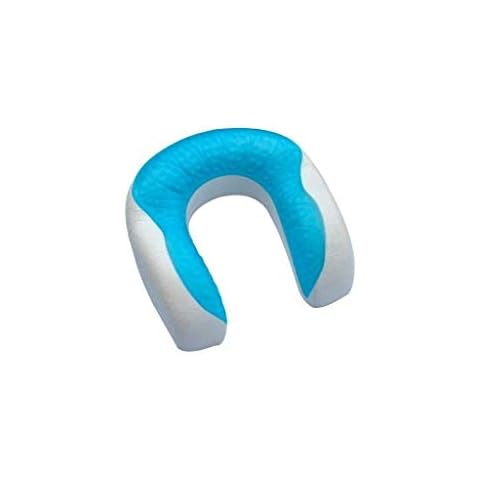 Travel Gel Memory Foam Neck Pillow with Cooling Pad Cover