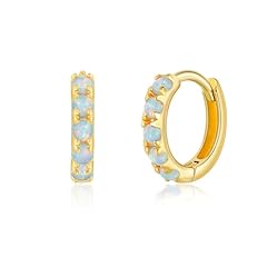 Gold-Light Blue opal