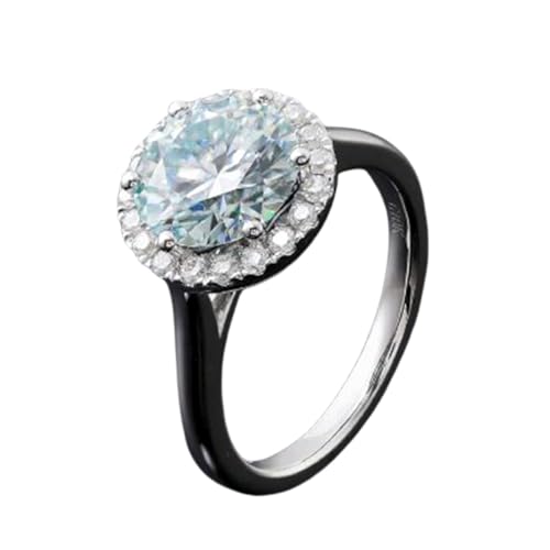 Bague fiançailles moissanite argent massif fini le ternissement éclat durable garanti