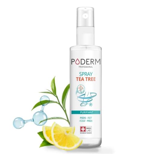 PODERM - BEHANDLING AV FOTSVAMP | Rengörande spray | Eliminerar 99,9% av svamparna | Mot dålig lukt och fotsvett | Tillverkad i Schweiz