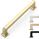 9BUILD 5 Inch 10 Pack Brushed Brass Cabinet Pulls Kitchen Cabinet Handles Kitchen Cabinet Hardware K