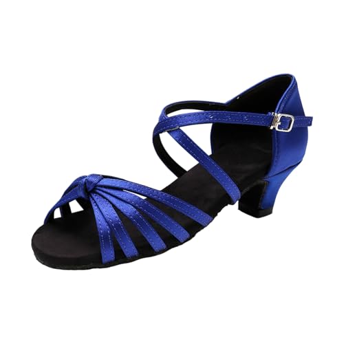 IWIHMIV Girls Dress Sandals Casual Open Toe Adjustable Strapped Sandals with Hook and Loop Comfortable Dance Shoes