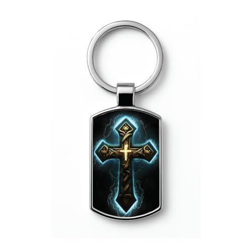 Image of Stylish Metal Keychains with Permanent Glossy Print - Inspirational Quotes & Spiritual Designs - Perfect Key chains for loved ones, Personal Use, Gifts & Return Gifts