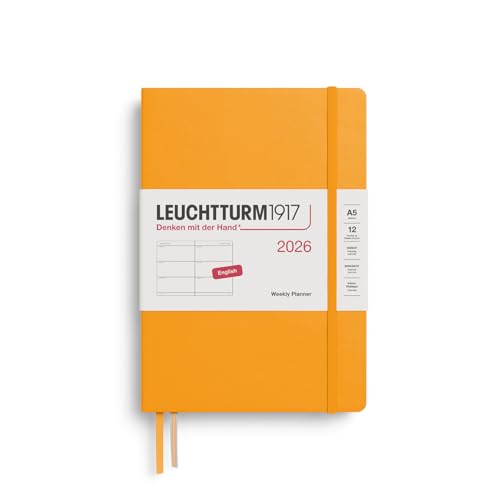 Leuchtturm1917 372709 Agenda Settimanale 2026, Rising Sun, Inglese