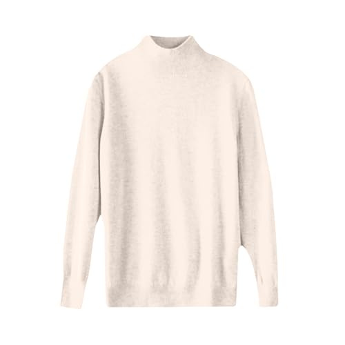 Cashmere Sweaters for Women Casual Half Turtleneck Soft Long Sleeve Knitted Pullover Top Warm Cozy Wool Knit Sweaters3