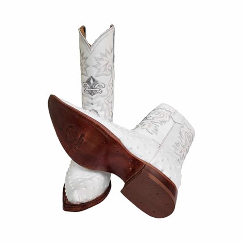 Dona Michi Men Cowboy boot's Leather Ostrich Print Back Cut 2x Toe Westerm Handcrafted Luxury Boots2