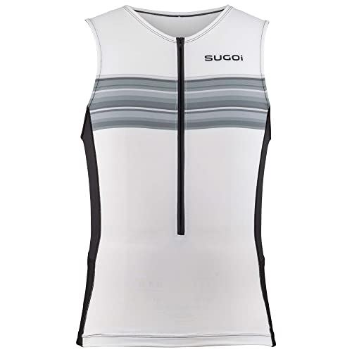 SUGOi Men's RPM Tri Tank (White, Medium)