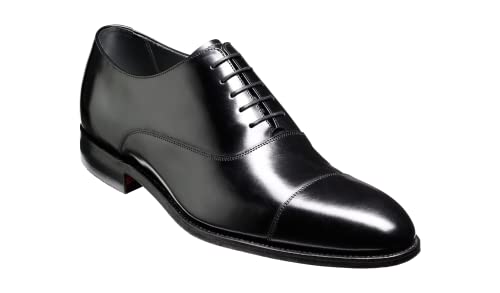 BARKER Winsford Oxford Dress Shoes - Herren Luxus Oxfords Derby Schuhe, Schwarz , 42.5 EU