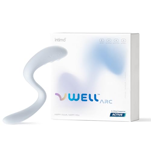 IntiMD VWELL Arc Silicone Vibrating Wand Erognomic for Therapist and Home Use Women Rechargeable