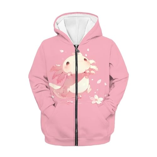 Girls Zip Up Hoodies Size 6-14 Oversize Boys Fall Jacket School Hooded Sweatshirts for Kids