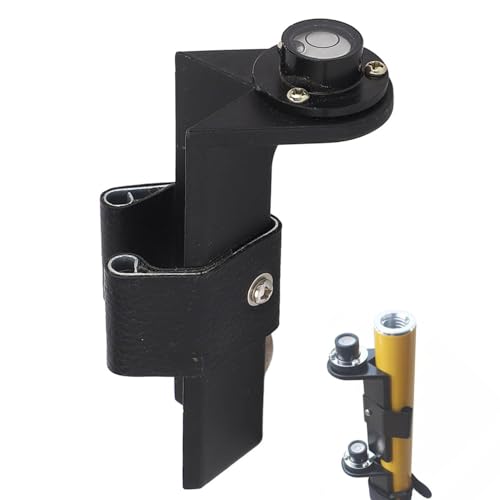 Adjustable Grade Rod Level, Special Horizontal Bubble for Tower Ruler, Prism Poles, Aluminum Alloy Grade Rod Snap On Pole Right Angle Level for Easy Plumb and Reads