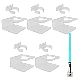 YYST Clear Light Saber Wall Mount Wall Rack Wall Holder - 5 Pack