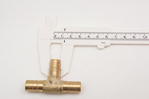 Autobahn88 Raccordo a T a 3 vie in ottone e rame