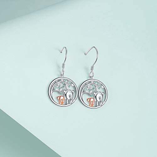 Pendientes de plata de ley de animales y pingüino de la suerte 5