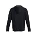 Under Armour Men's Rival Fleece Logo Hoodie, (001) Black / / White, Large