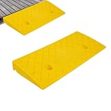 Rampa di carico per paracarro, rampa per marciapiede, tappetino per pedale, rampa per garage, rampa antiscivolo, utilizzabile per scooter, moto, auto