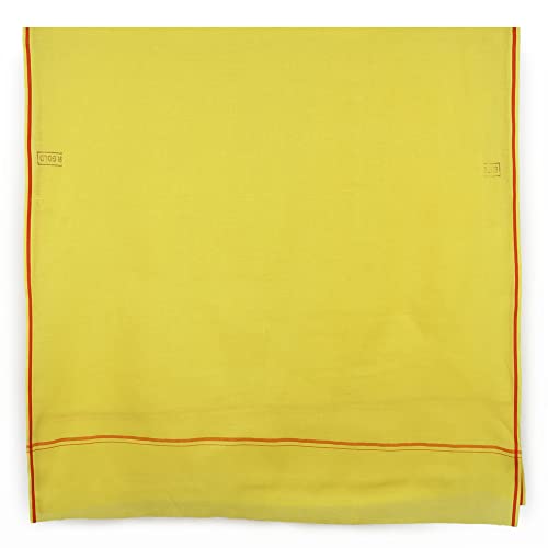 Image of Cotton Skin Friendly Summer Shrink Proof Bath Towel Pure Cotton Gamcha Soft 100% for Men and Boys All Purpose Living Handloom (Yellow| Pack 04)