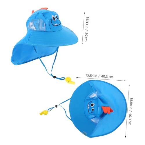 Sombrero de sol para niños de playa con protección solar y malla 7