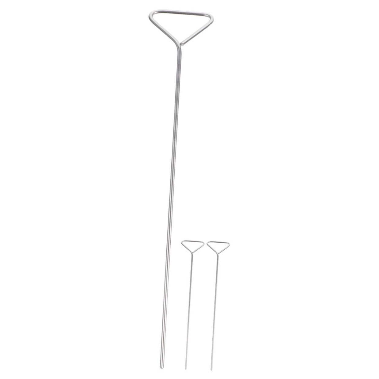 3pcs Stainless Steel Triangle Cell Spreader Set Wide Spreading Tool for Laboratory Petri Dish Coating and Cell Culture Applications
