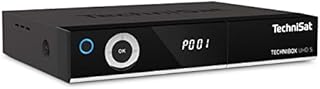 TechniSat TECHNIBOX UHD S - Odbiornik 4K Sat z podwójnym tunerem (DVB-S / DVB-S2, sterowanie głosowe Alexa, Smart TV, sterowanie aplikacją, funkcja nagrywania PVR, WLAN, LAN, CI +, USB 3.0) czarny