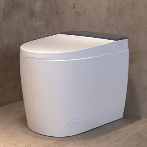 Smart Bidet Toilets for Bathrooms, Modern Intelligent Bidet Smart Toilet Seat with Remote Control, Automatic Flush, Warm Water, LED Nightlight, Heated Seat, and Warm Air Dry. Smart Bidet Toilets for Bathrooms, Modern Intelligent Bidet Smart Toilet Seat with Remote Control, Automatic Flush, Warm Water, LED Nightlight, Heated Seat, and Warm Air Dry.