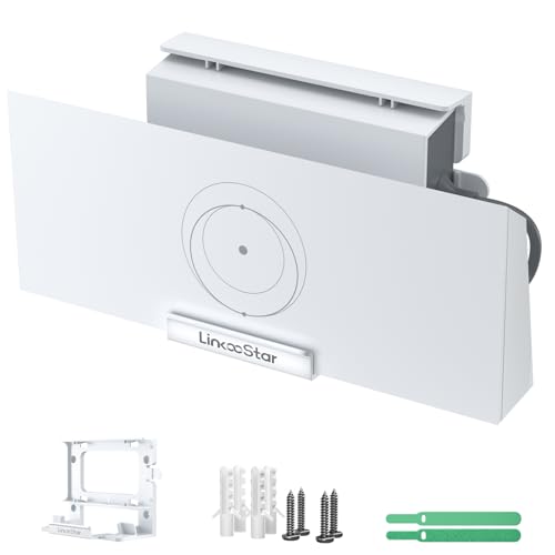 Linkoostar Starlink Gen 3 Router Mount, All in One Starlink Router Wall Mount for Star Link Standard V3 Mesh Router & Gen 3 Power Supply Mounting Kit Accessories-LM-3C