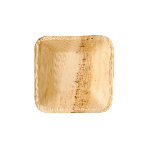 PAPSTAR Cuencos, Hoja de Palma Pure Rectangular 100 ml 2,8 cm x 10 cm x 10 cm 250 Unidades