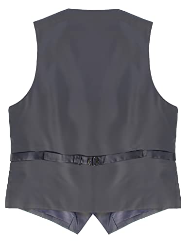 Gioberti Mens Formal Suit Vest, Gray, 2X-Large #TOP2