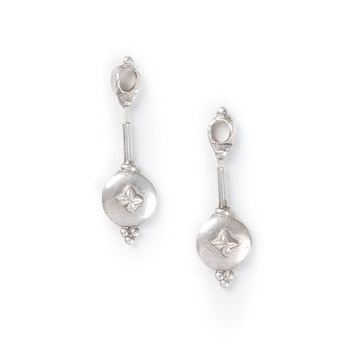 Image of Quirksmith 925 Sterling Silver Bugadi Earrings /Helix Piercing Studs with 925 Stamp And Certificate Of Authenticity /Gift for women
