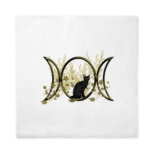CafePress Triple Moon Art Series Cat Queen Duvet Cover, Printed Comforter Cover, Unique Bedding