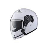  SHIRO - 001124-0001-M/449 : SHIRO - 001124-0001-M/449 : Casco modulare SH-414 BOSS COLORE BIANCO TAGLIA M