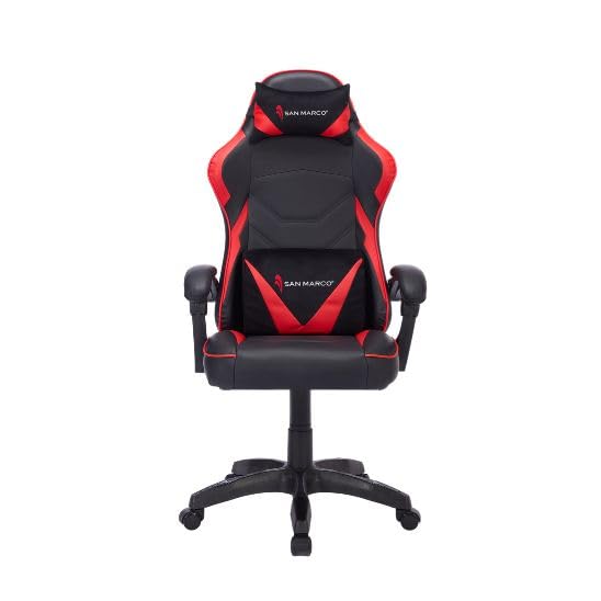San Marco Sedia Gaming Ergonomica (Rosso)
