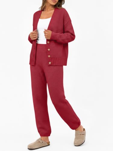 Image of LILLUSORY Women 2 Piece Sweater Matching Lounge Sets 2026 Fall Outfit