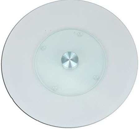 Tempered Glass Rotating Turntable, rotating cake stand for decorating and displaying cakes, cupcakes,Fruits and cheeses - Revolving Cake Stand, Heavy duty Glass 11.8 inch Diameter