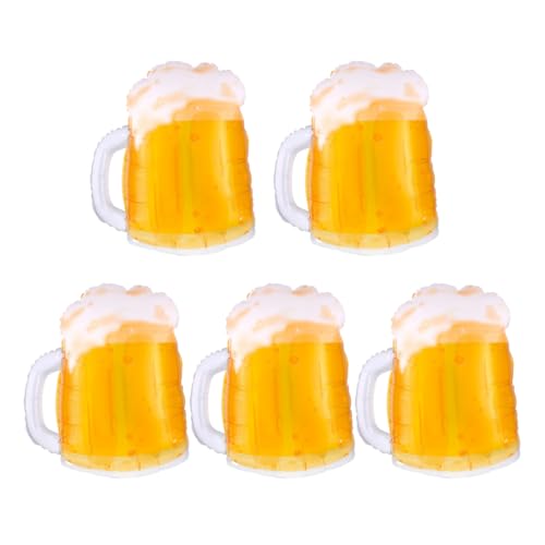 WUSJCOF 5 Piezas Globos de Aluminio XXL, Decoración de Fiesta, Temática de Cerveza, Ideal para Bierfestivals, Regalo para Niños, Cumpleaños, Fiesta Nupcial, Boda, Ceremonia (XXL)