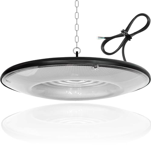 Sigmaled lighting, Lampada LED UFO per Capannone 150W 15.000lm, Faro IP65, Bianco Naturale 4000K, Illuminazione Industriale Luci per Officina Magazzini Garage, Proiettore industriale High Bay, pack 1