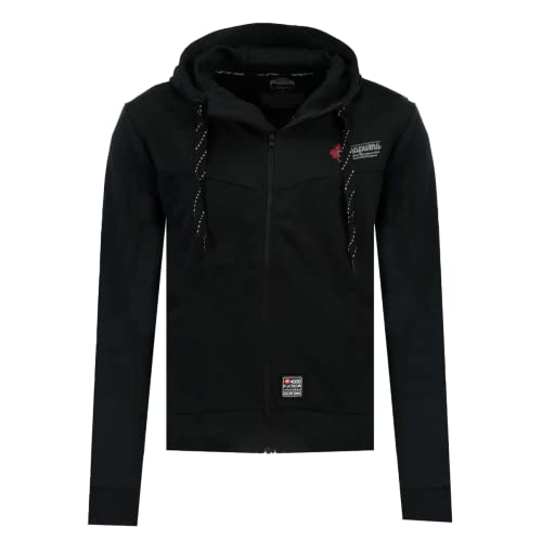 Sweat à capuche homme Anapurna veste zippée noire manches longues XXL