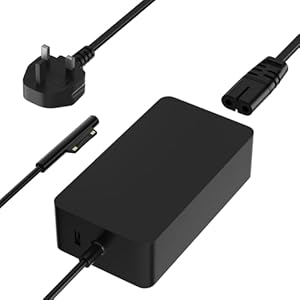 PowerPortnerLink Charger 65W Compatible with Microsoft Surface Pro 10 9 8 7 7+ 6 5 4 3 X Surface Laptop 7 6 5 4 3 2 1 Surface Book 3 2 1/Go 1 2 3 Windows Tablet Charging Adapter