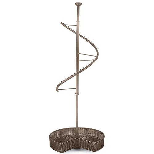 Treeisland Spiral-Kleiderständer 360° Drehbar - Metall Garderobenständer 1,8 M Treeisland Spiral-Kleiderständer 360° Drehbar - Metall Garderobenständer 1,8 M