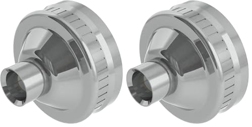 Image of Albion Engineering 426-G01 2 inch Threaded Steel Front Cap for Standard Metal Nozzles (Pack of 2)