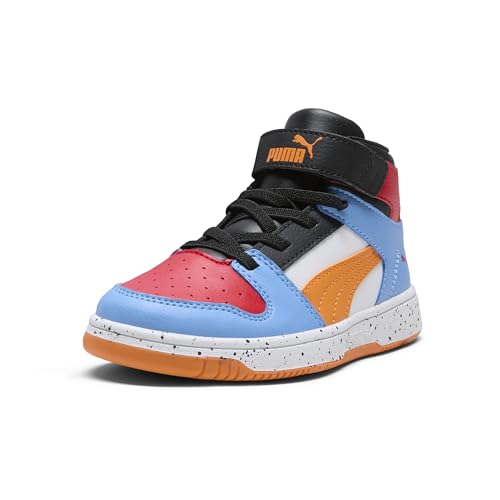 Image of PUMA Kids' Rebound Layup Mid Hook and Loop Sneakers