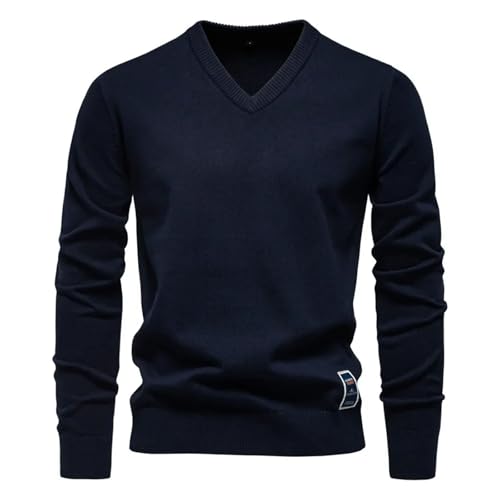 V Neck Warm Sweater Mens Autumn Winter Wool Pullover Fashion Casual Comfortable Streetwear2