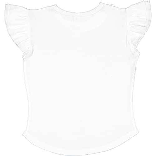 RABBIT SKINS Toddler Girls Flutter Sleeve Tee | Cute T-Shirt with Ruffles2