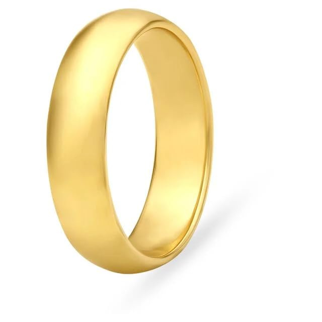 GOLDHARTZ 18Kt Gold Plated Sterling Silver Plain Band Ring For Womens In Yellow Gold - Size 18 (B0CTFJZV6L) Amazon Price History, Amazon Price Tracker