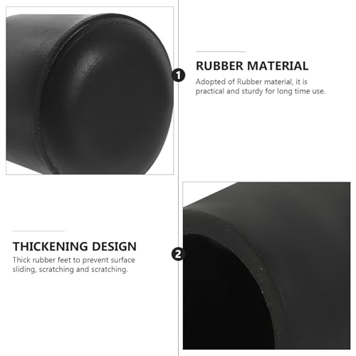 Uonlytech 8pcs Rubber Feet Pads Chair Floor Protector Chair Leg Covers Trivet Leg Protectors for Kitchen Pad Leg Protectors - Image 4