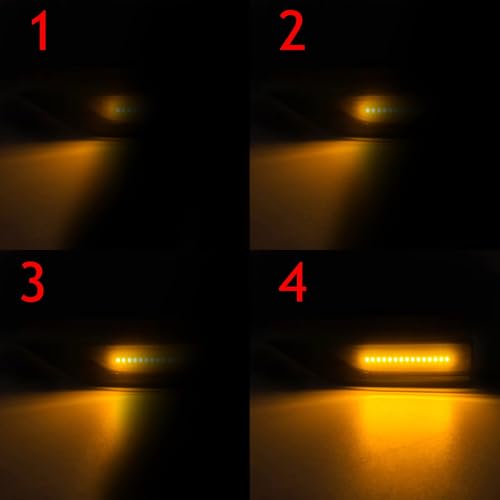 Luces giro intermitente para VW T6 Caravelle intermitentes laterales LED ámbar 4