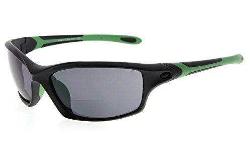 Image of Eyekepper Bifocal Sunglasses for Women Men, Rectangular Frame | Outdoor Sports Bifocal Reading Sunglass, with Readers Built in, Mens Tinted Sun Reader Bifocals, Ladies Cheater,Wrap Half Rim